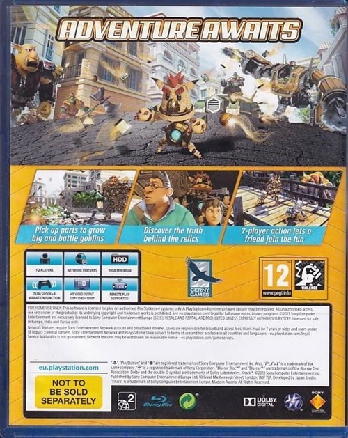 Knack - PS4 (A Grade) (Genbrug)